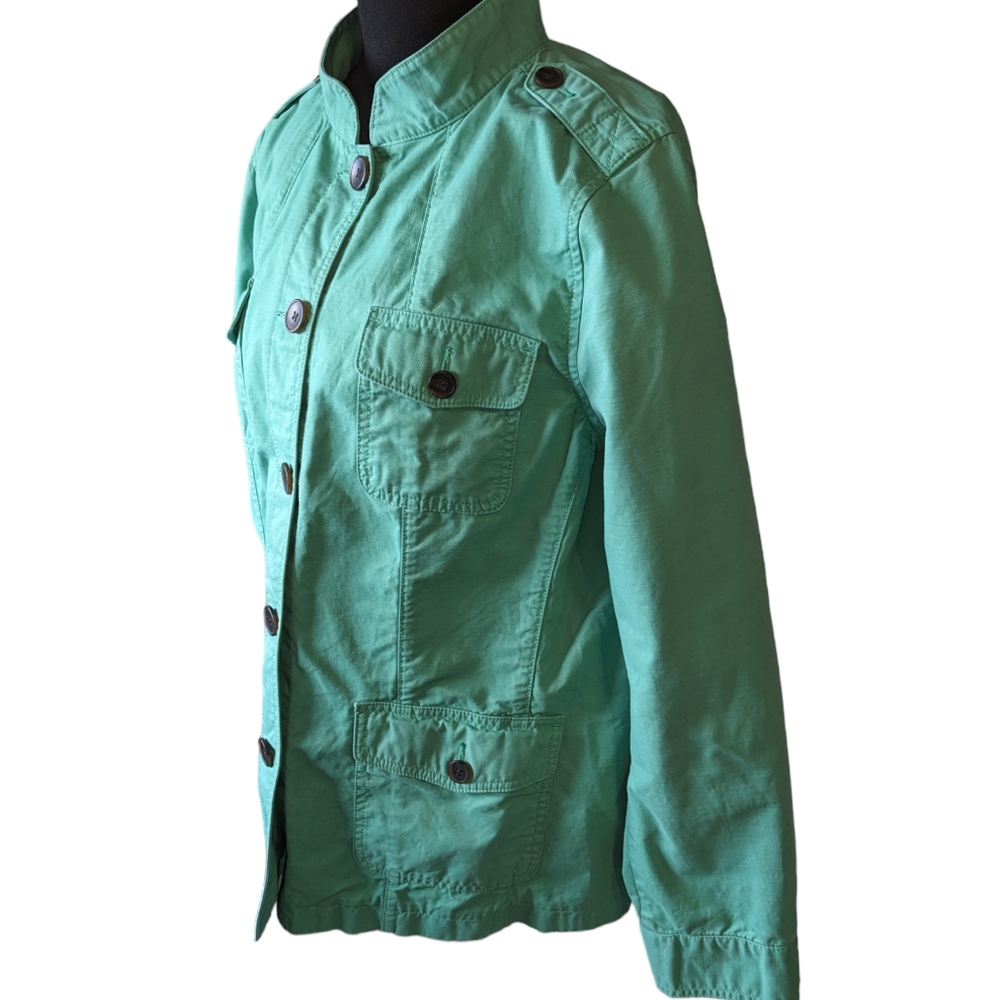 Talbots Green Utility Jacket - Picture 3 of 10